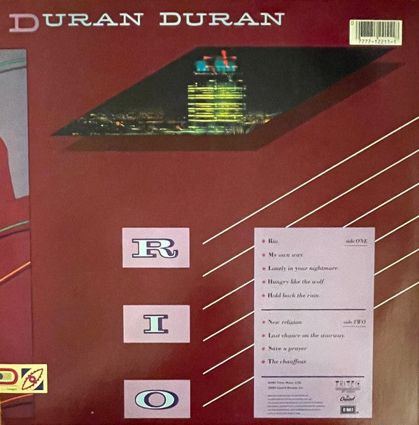 Duran Duran : Rio (LP, Album, Club, Car)