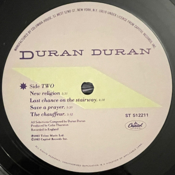 Duran Duran : Rio (LP, Album, Club, Car)
