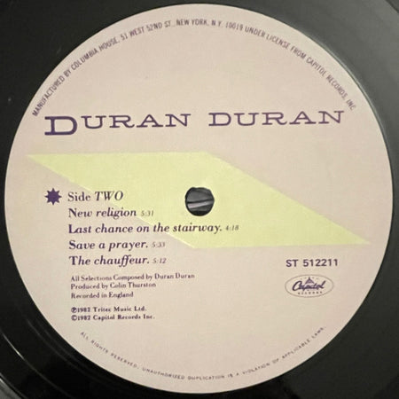 Duran Duran : Rio (LP, Album, Club, Car)