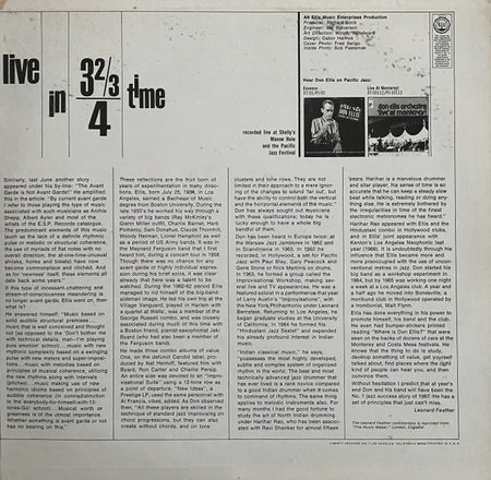 The Don Ellis Orchestra : Live In 3⅔/4 Time (LP, Album, Gat)