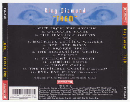 King Diamond : "Them" (CD, Album, Club, RE, RM, RP, Gol)