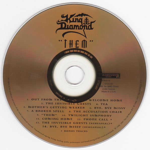 King Diamond : "Them" (CD, Album, Club, RE, RM, RP, Gol)