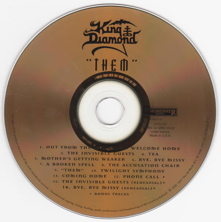 King Diamond : "Them" (CD, Album, Club, RE, RM, RP, Gol)