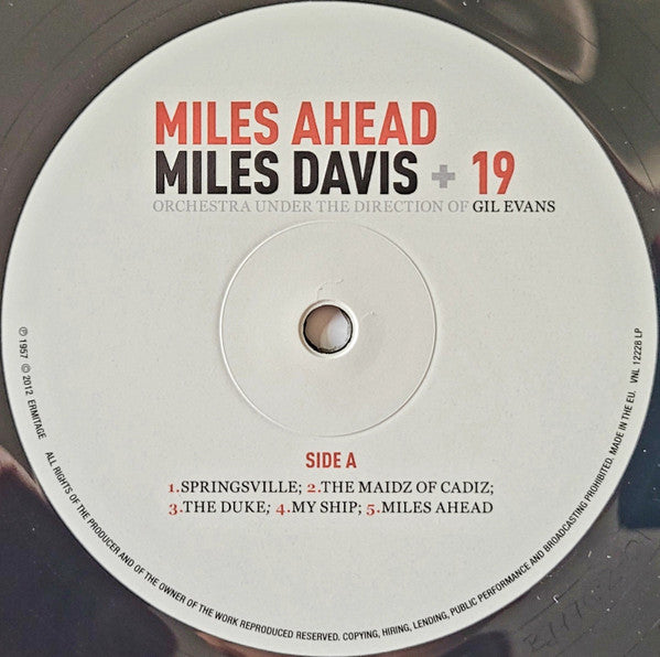 19 + Davis Miles オリジナルLPレコード Davis+19 Miles AHADE MILES (Orchestra Evans Gil Of Direction The Under 洋楽
