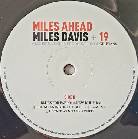 Miles Davis + 19 : Miles Ahead (LP, Album, RE, 180)
