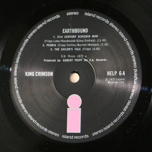 King Crimson : Earthbound (LP, Album, M/Print)