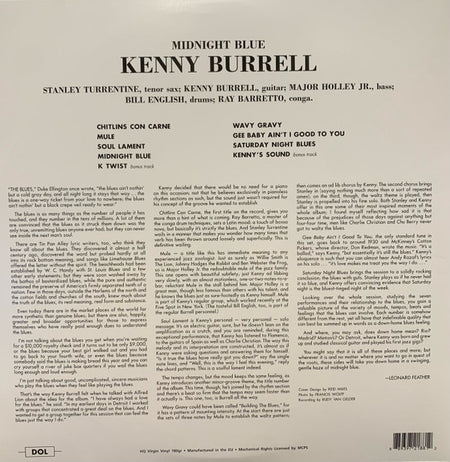 Kenny Burrell : Midnight Blue (LP, Album, Dlx, RE, 180)