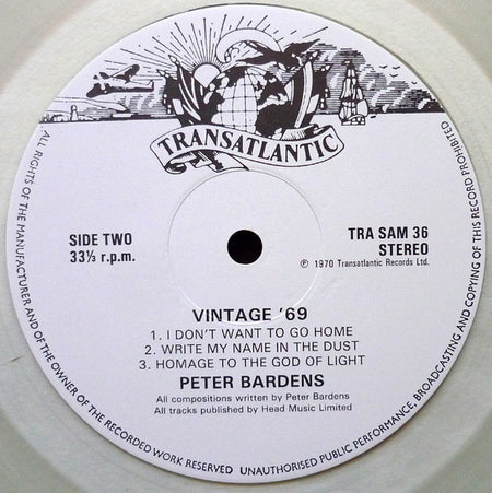 Peter Bardens : Vintage '69 (LP, Album, Ltd, RE, Cle)