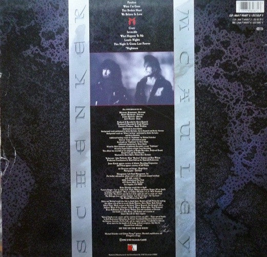 McAuley Schenker Group : MSG (LP, Album)