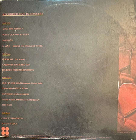 Kansas (2) : Two For The Show (2xLP, Album, Ter)