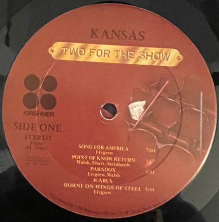 Kansas (2) : Two For The Show (2xLP, Album, Ter)