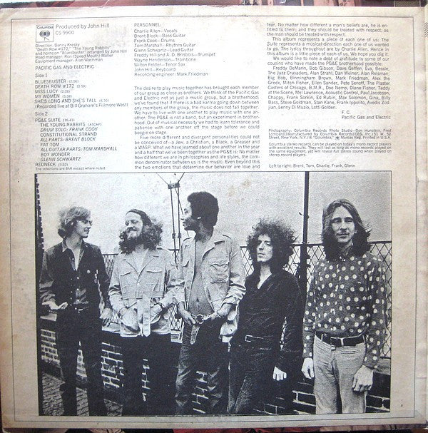 Pacific Gas & Electric : Pacific Gas And Electric (LP, Album, Ter)