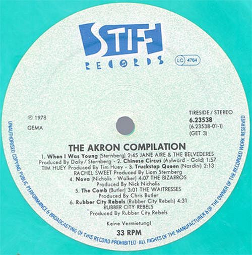 Various : The Akron Compilation (LP, Album, Comp, RE, Blu)