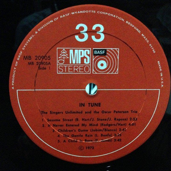 The Oscar Peterson Trio + The Singers Unlimited : In Tune (LP, Album, PRC)