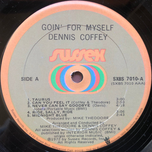 Dennis Coffey : Goin' For Myself (LP, Album, Son)