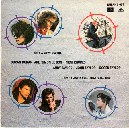 Duran Duran : A View To A Kill (7", Single, Gat)