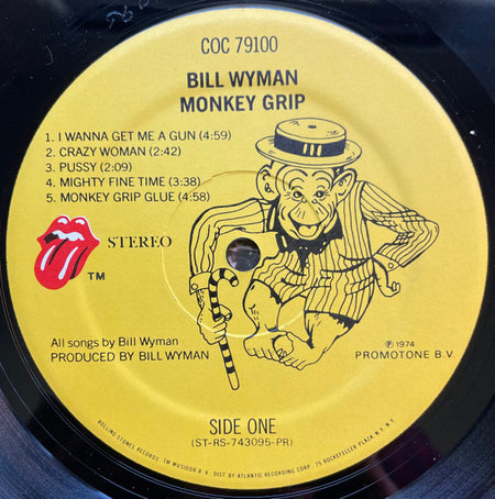 Bill Wyman : Monkey Grip (LP, Album, PR )