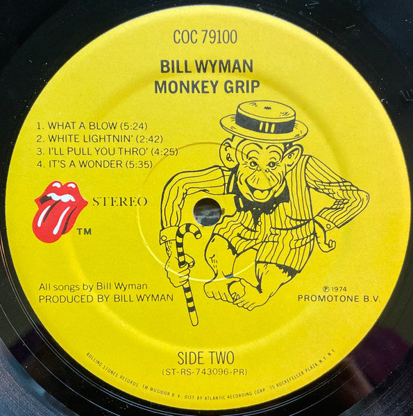 Bill Wyman : Monkey Grip (LP, Album, PR )