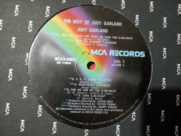 Judy Garland : The Best Of Judy Garland (2xLP, Comp, RE)