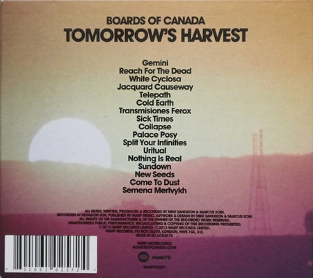 Boards Of Canada : Tomorrow's Harvest (CD, Album, RP, Dig)