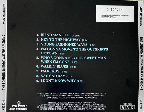 Muddy Waters : The London Muddy Waters Sessions (CD, Album, Club, RE)