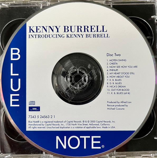 Kenny Burrell : Introducing Kenny Burrell The First Blue Note Sessions (2xCD, Comp, Mono, Ltd, RE, RP)