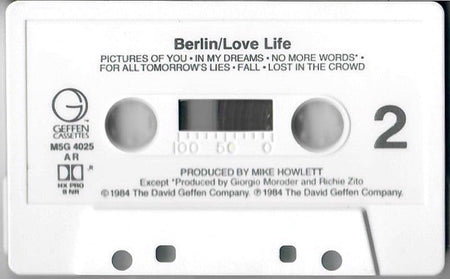 Berlin : Love Life (Cass, Album, AR,)