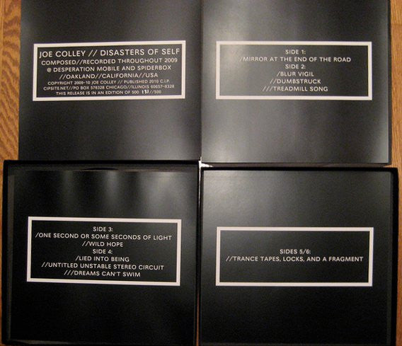 Joe Colley : Disasters Of Self (3xLP + Box, Ltd)