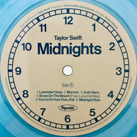 Taylor Swift : Midnights (LP, Album, S/Edition, Blu)