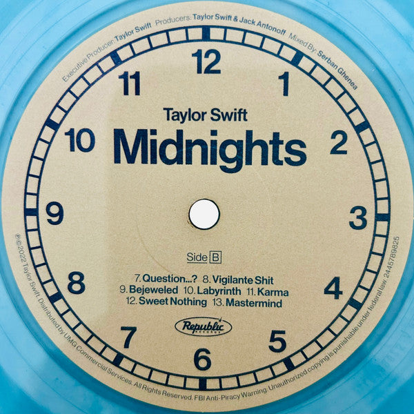 Taylor Swift : Midnights (LP, Album, S/Edition, Blu)