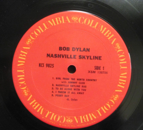 Bob Dylan : Nashville Skyline (LP, Album, RP, San)