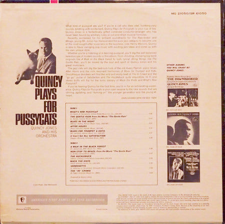 Quincy Jones And His Orchestra : Quincy Plays For Pussycats (LP, Album)