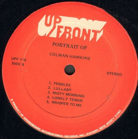 Coleman Hawkins : Portrait Of Colman Hawkins (LP, Comp)