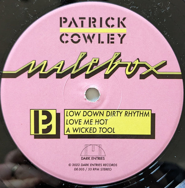 Patrick Cowley : Malebox (LP, Album)