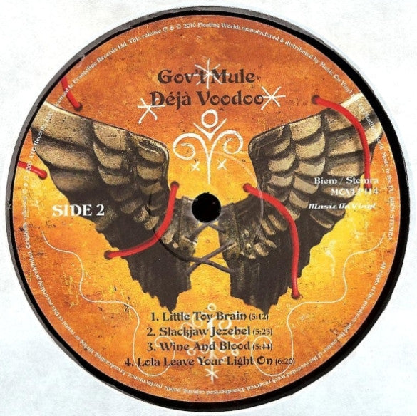 Gov't Mule : Déjà Voodoo (2xLP, Album, RE, RM, 180)
