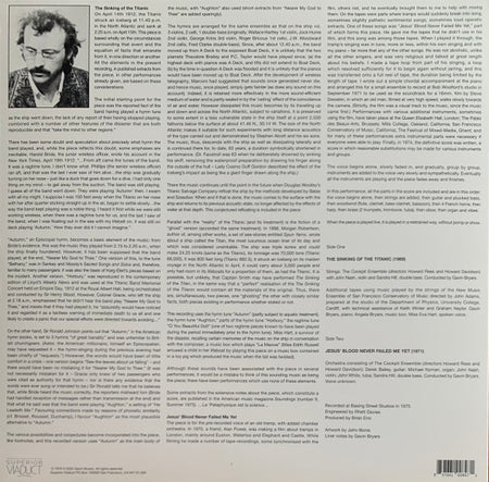 Gavin Bryars : The Sinking Of The Titanic (LP, Album, RE)