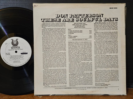 Don Patterson : These Are Soulful Days (LP, Album, Promo)