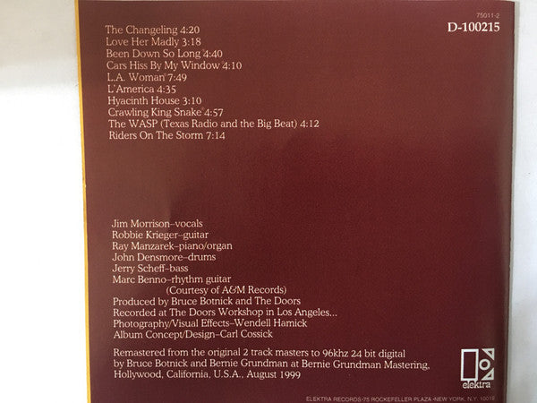The Doors : L.A. Woman (CD, Album, Club, RE, RM)