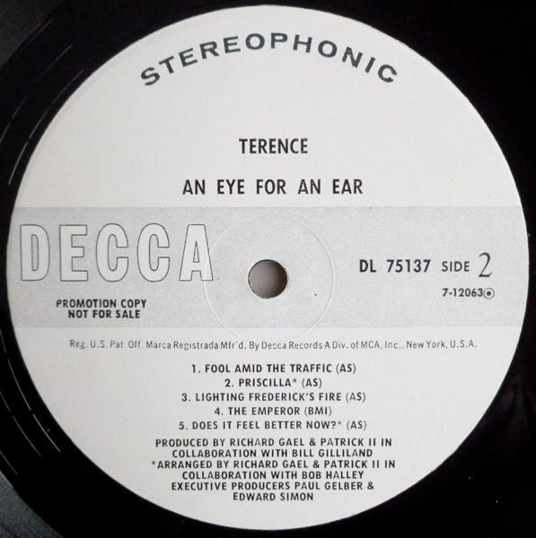 Terence (6) : An Eye For An Ear (LP, Album, Promo)