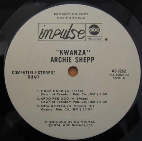 Archie Shepp : Kwanza (LP, Album, Quad, Promo)