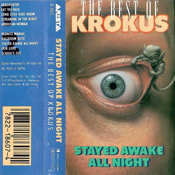 Krokus : Stayed Awake All Night / The Best Of Krokus (Cass, Comp, Dol)