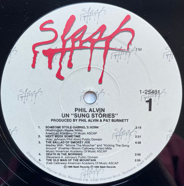 Phil Alvin : Un "Sung Stories" (LP, Album, All)