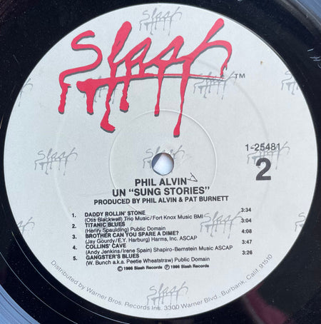 Phil Alvin : Un "Sung Stories" (LP, Album, All)