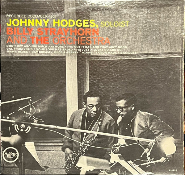 Johnny Hodges With Billy Strayhorn : Johnny Hodges With Billy Strayhorn And The Orchestra (LP, Album, Mono)
