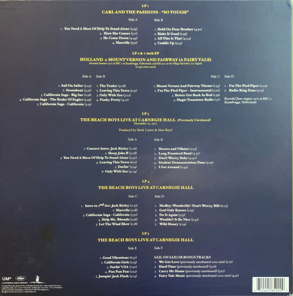 The Beach Boys : Sail On Sailor •1972• (LP, RE, RM + LP, RE, RM + 7", EP, RE, RM + 3xLP + )