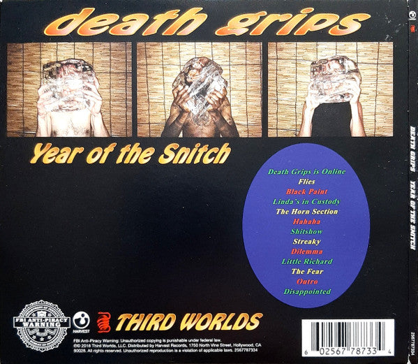 Death Grips : Year Of The Snitch (CD, Album)