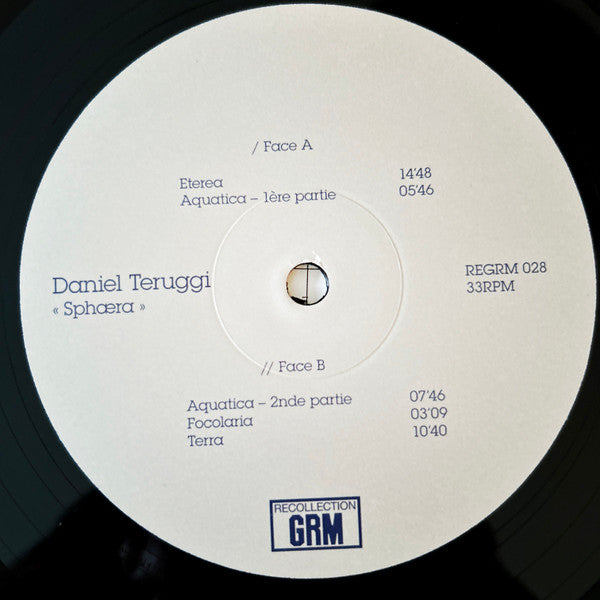 Daniel Teruggi : Sphæra (LP, Album)