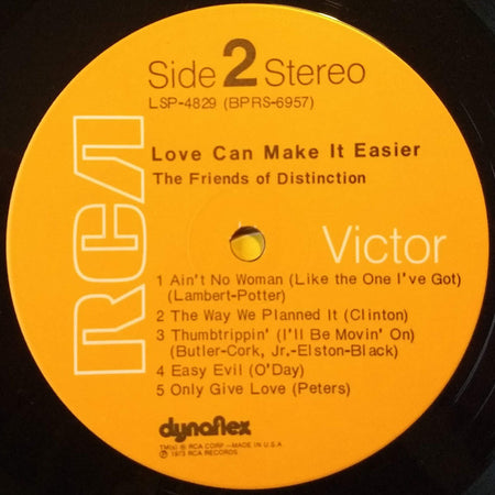 The Friends Of Distinction : Love Can Make It Easier (LP, Album, Gat)