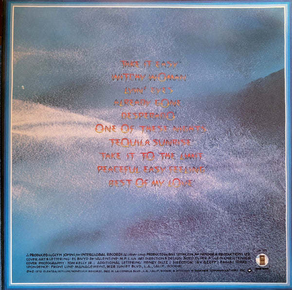 Eagles : Their Greatest Hits 1971-1975 (LP, Album, Comp, RP, Emb)