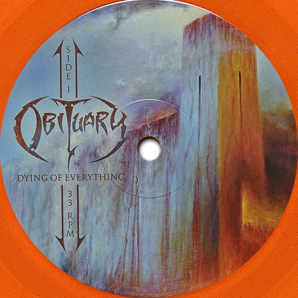 Obituary : Dying Of Everything (LP, Album, Ltd, Ora)
